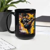 The Only Limit Is Fear Black Glossy Mug - Beyond T-shirts